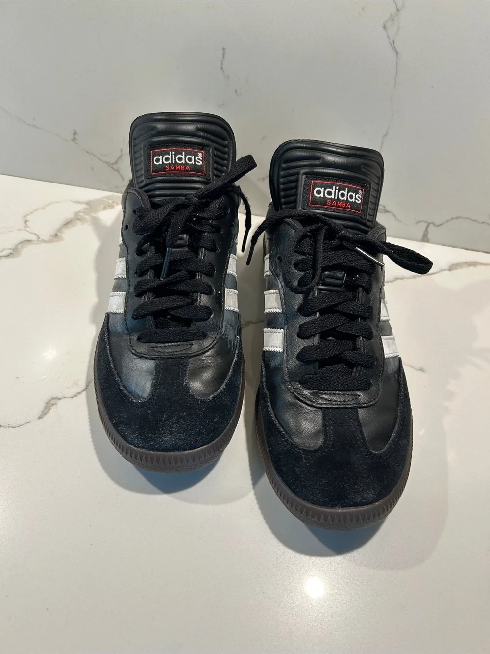 adidas Samba Black with White Stripes Sneakers - perfect treads